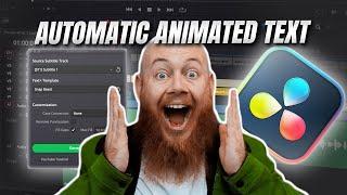 Actual Automatic Animated Subtitles In Davinci Resolve Studio