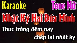 Nhật Ký Hai Đứa Mình Karaoke Tone Nữ Karaoke Lâm Organ - Beat Mới