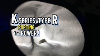 Honda K20a TypeR PRB head porting by SRDmotorsports