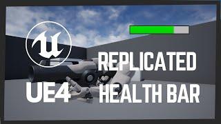 Unreal Engine 4 Multiplayer (replicated) Health Bar Tutorial | UE4 Replicated Health Widget