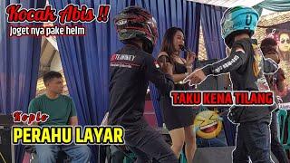 TERBARU ‼️ Joget Lucu Pake Helm ||  Perahu Layar - Biduan Cantik