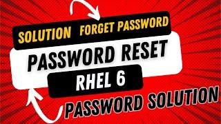 rhel6 password reset | how to reset root password in RHEL 6