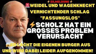 EILMELDUNGWeidel und Wagenknecht bringen Scholz aus der Fassung! Der Einfluss der AfD wächst!