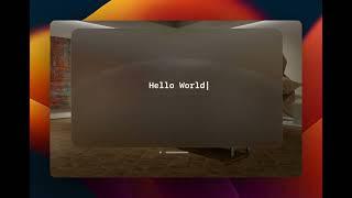 Build visionOS apps with NativeScript - Hello World Tutorial building the main window