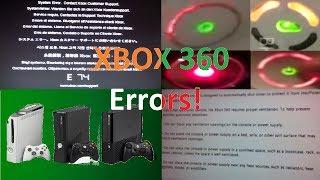 Xbox 360 All Errors!