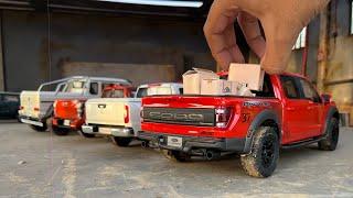Realistic Mini Pickup Truck Collection 1:18 Scale | Diecast Model Cars