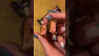 Chocolate bars Nuts Strawberry taste and Snickers #shorts #asmr #snickers #nuts #strawberry