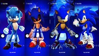 Sonic The Hedgehog VS Sonic exe VS Sonic Prime VS Sonic Boom Tiles Hop EDM Rush