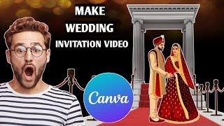 Make Wedding Invitation Video Card | Wedding Digital Card In Canva for Free