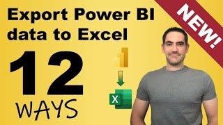 Export from Power BI to Excel 12 ways - NEW in 2023