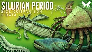 SILURIAN PERIOD. animals size comparison and data