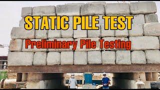 STATIC PILE LOAD TEST | Preliminary Pile Loading Test | Construction | ANIF GAFFOOR