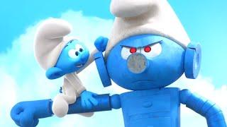 Smurf Robot destroys everything  • The Smurfs 3D • Cartoons For Kids