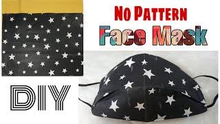 NO PATTERN Face Mask Tutorial Very Easy