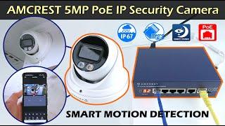 AMCREST 5MP PoE IP Security Camera Review | IP5M-T1277EW-AI