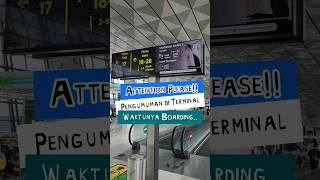 Begini pengumuman buat naik pesawat | Boarding announcement #shorts