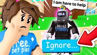 I Created The WORST Rumble Studios HELP BOT In BubbleGum Simulator (Roblox)