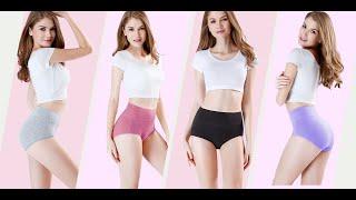 wirarpa Women's High Waisted Cotton Underwear  Ladies Breathable Panties Grils panty | Online Finds