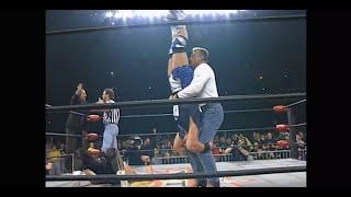 Paul Orndorff gives Jeff Jarrett a piledriver to help Tito Santana - 1/10/2000 - WCW