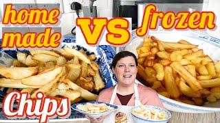 homemade CHIPS vs FROZEN chips | AIRFRYER cooking