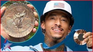 Nyjah Huston Reveals Olympic Medal's SHOCKING Damage Days After Win