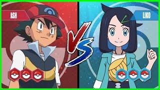 Pokémon Battle Pedia: Sinnoh Ash Vs Liko