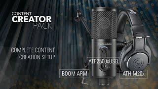 Audio-Technica Creator Pack  - Unboxing and ATR2500x-USB Mic Test