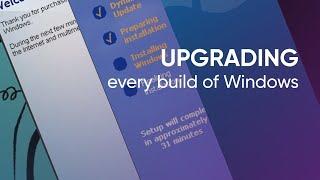 Upgrading every build of Windows - From Windows 1.0 DR5 to Windows 10 build 10240