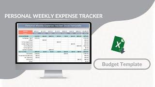 Personal Weekly Expense Tracker Excel Template