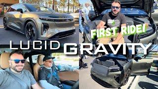 Lucid GRAVITY - First ride in PRODUCTION vehicle!