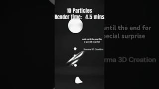 10 Particles VS 100,000 Particles Blender 3D Simulation 