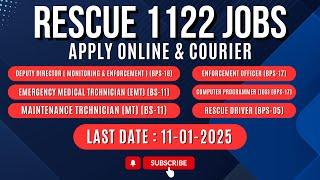 Rescue 1122 Jobs 2025 | How to Apply | Last Date For Apply | Rescue Jobs Update | PMF Lahore Updates