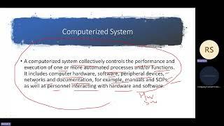 Demo on Computerized System Validation