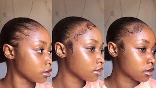 How to lay your edges ||different ways to style your baby hairs on a sleek back