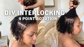 Retightening My DIY Microlocs | 4 point rotation interlocks| #microlocs #diylocs #microlocsjourney