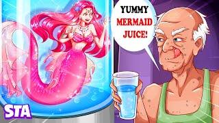 85 Years Old Man Drinks Mermaid Juice To Stay Young | Storytales Animated