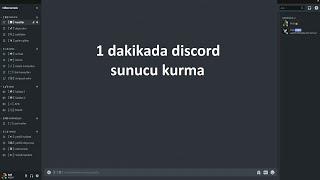 discord otomatik sunucu kurma botu   1 dk da sunucu kurma