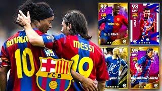 Using the BEST EVER squad in eFOOTBALL 2022 (Barcelona Past and Present)