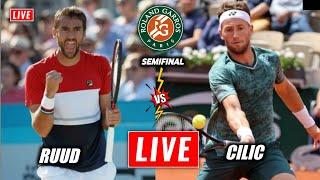 Ruud vs Cilic Live Streaming French Open 2022 Semi Final | Casper Ruud vs Marin Cilic Live Stream