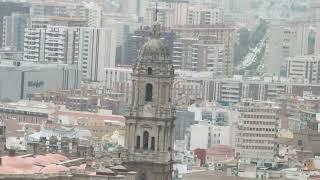 Vistas de Málaga desde el castillo de Gibralfaro