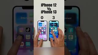 iPhone 12 vs iPhone 13 Speed Test! YouTube #shorts