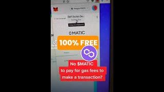 [TUTORIAL] 100% Free MATIC tokens! Not scam. No need to register/click on scammy links.