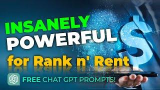 Entire Website's Content DONE in 1hour?? Rank and Rent | Chat GPT