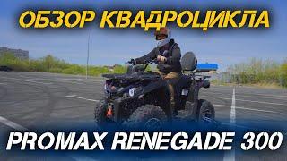 Полный ОБЗОР квадроцикла - PROMAX RENEGADE 300 от сети мотоцентров X-MOTORS