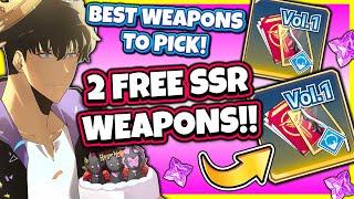 2 FREE SSR WEAPONS! CRAZY EVENT! BEST JINWOO WEAPONS TO CHOOSE! [Solo Leveling: Arise]