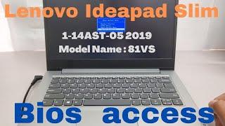 How to Access the BIos Lenovo IdeaPad Slim 1-14AST-05