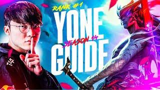 RANK 1 YONE GUIDE - SEASON 14 FULL INDEPTH GUIDE (Combos, Builds, Wave Management Etc)