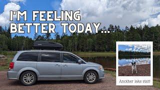 Visiting Another Lake & a Rainy Day Life at Camp in Greer, AZ | A One Lake | Minivan Camping