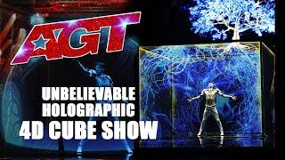 UNBELIEVABLE HOLOGRAPHIC 4D CUBE SHOW! FREEDOM I Best America's Got Talent performances (Ukraine)