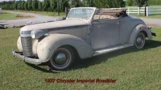 1937 Chrysler Imperial Roadster Restoration Video #1